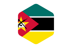 莫桑比克国旗圆形六边形