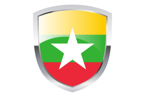 缅甸国旗剪贴画