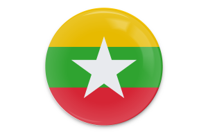 缅甸国旗矢量艺术