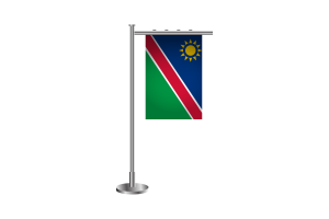 3d 纳米比亚站立旗