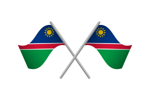 纳米比亚国旗矢量免费