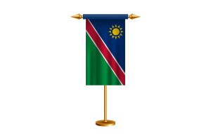 纳米比亚礼仪旗帜矢量免费