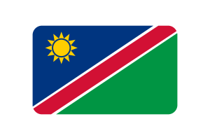 纳米比亚国旗三角形圆形