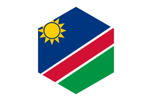 纳米比亚国旗六边形