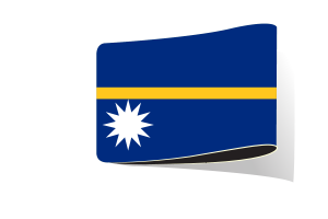 瑙鲁国旗插图剪贴画