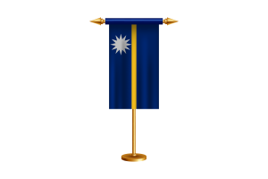 瑙鲁礼仪旗帜矢量免费