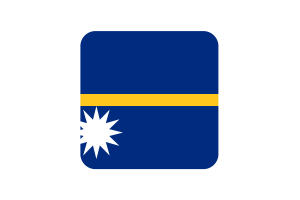 瑙鲁国旗方形圆形