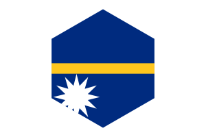 瑙鲁国旗六边形