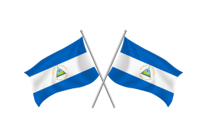 尼加拉瓜挥舞友谊旗帜