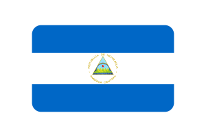 尼加拉瓜国旗三角形圆形