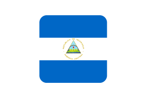 尼加拉瓜国旗方形圆形