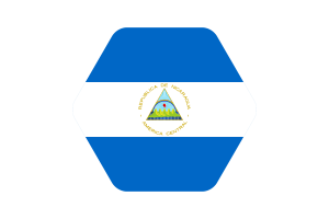 尼加拉瓜国旗矢量插图