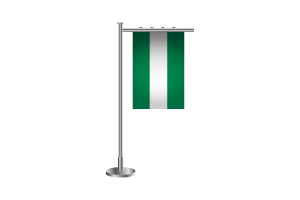 3d 尼日利亚站立旗