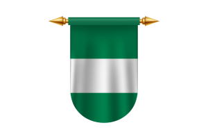 尼日利亚国旗标志矢量图像