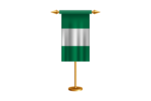 尼日利亚礼仪旗帜矢量免费