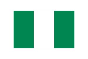 尼日利亚国旗三角形矢量插图