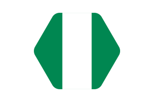 尼日利亚国旗矢量插图