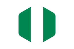 尼日利亚国旗圆形六边形