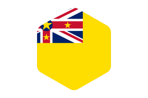 纽埃国旗圆形六边形