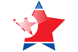 朝鲜国旗星图标