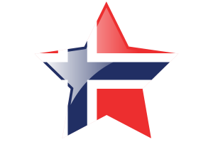 挪威国旗星图标