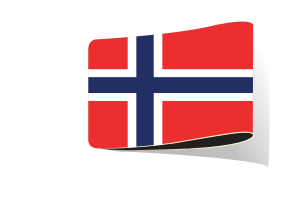 挪威国旗插图剪贴画