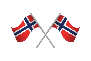 挪威国旗标志矢量免费