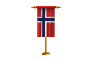 挪威礼仪旗帜矢量免费