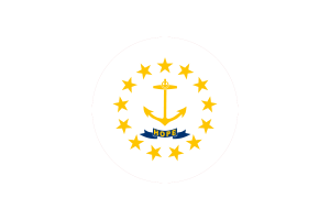 罗德岛旗帜矢量免费下载