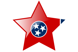田纳西州旗帜星图标