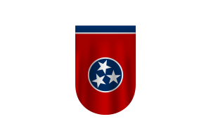 田纳西州旗帜矢量自由Dowanlod （SVG， PNG）