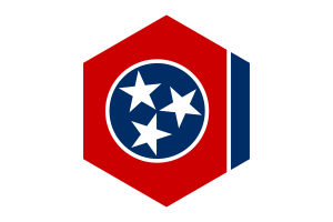 田纳西州旗六边形形状