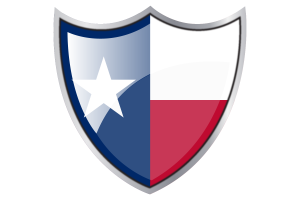 盾牌与德克萨斯州旗帜