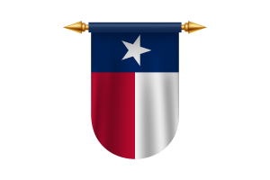 德克萨斯州旗帜矢量图像
