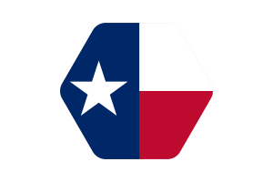 德克萨斯州旗帜矢量插图
