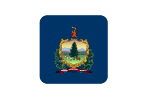 佛蒙特州旗帜方形圆形