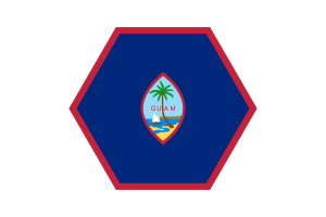 关岛旗帜三角形圆形