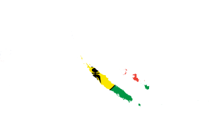 新喀里多尼亚地图与旗帜