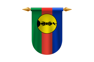 新喀里多尼亚旗帜矢量图像