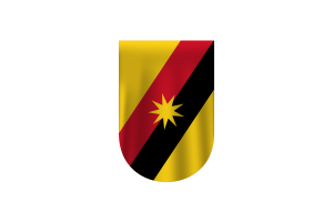 砂拉越旗帜矢量自由Dowanlod （SVG， PNG）