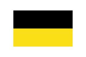 巴登-符腾堡州旗帜矢量插图