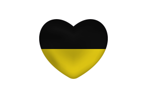 巴登-符腾堡旗帜心形