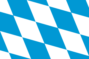 巴伐利亚菱形变体的旗帜