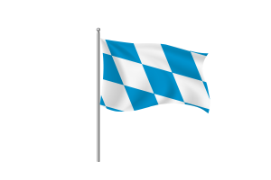巴伐利亚菱形变体旗帜剪贴画