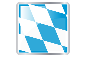 巴伐利亚菱形变体旗帜方形图标