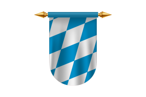 巴伐利亚菱形变体徽章矢量图像