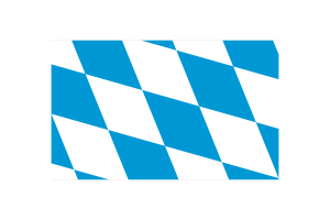 巴伐利亚菱形变体旗帜矢量插图