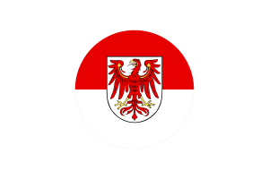 勃兰登堡旗帜矢量免费下载