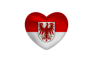 勃兰登堡旗帜心形