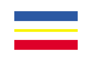 梅克伦堡-前波莫瑞州旗矢量插图
